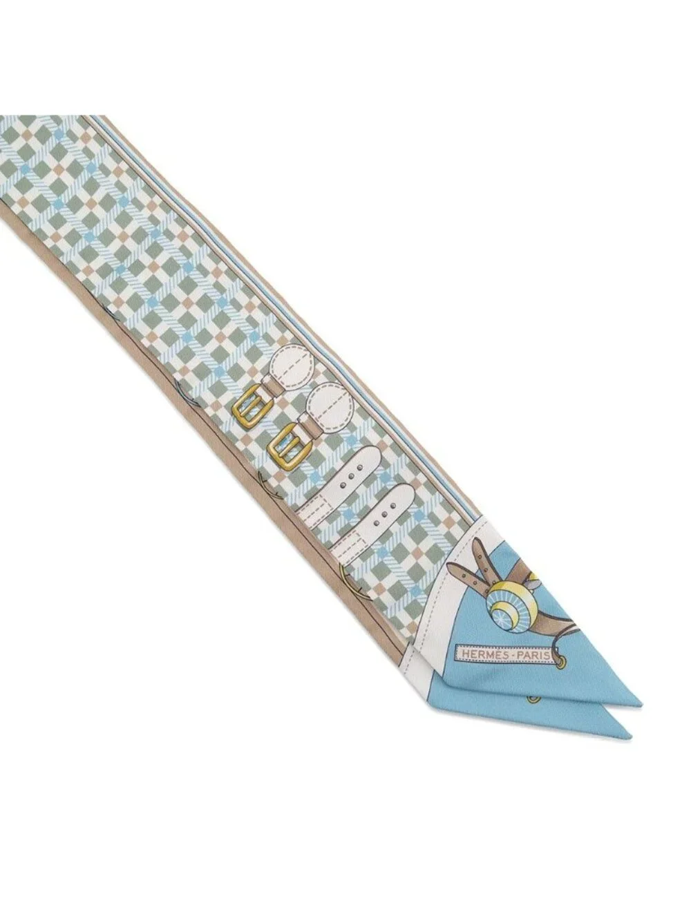 Hermes Scarf Twilly Carriage Transition les Voitures Nouvelles Silk SS